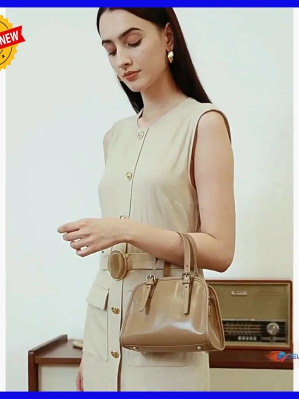 Genuine Leather Hobo Satchel Crossbody Bag Adjustable Strap Waterproof